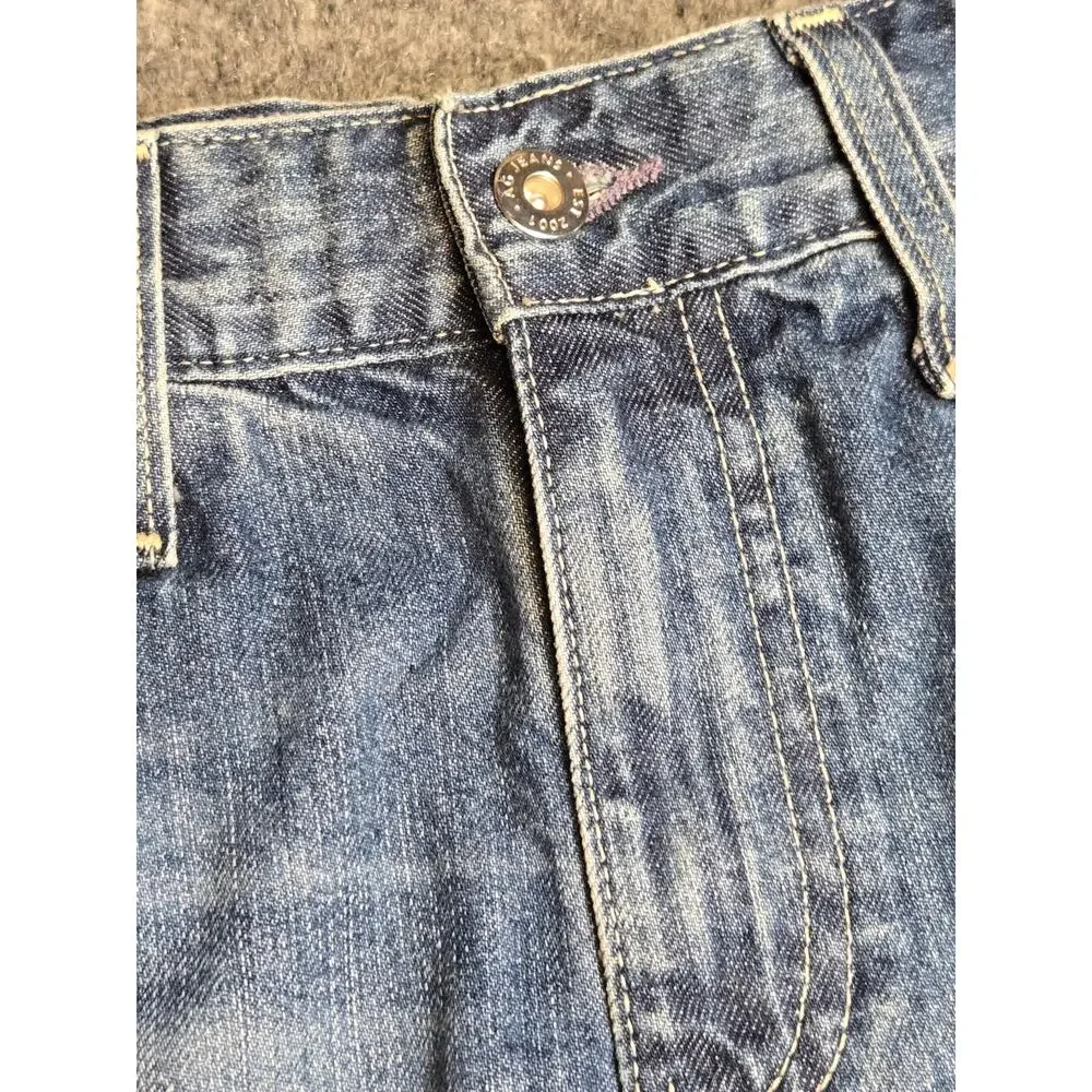 AGOLDE Parker High Rise Relaxed Cutoff Denim Shorts Blue Size 25
